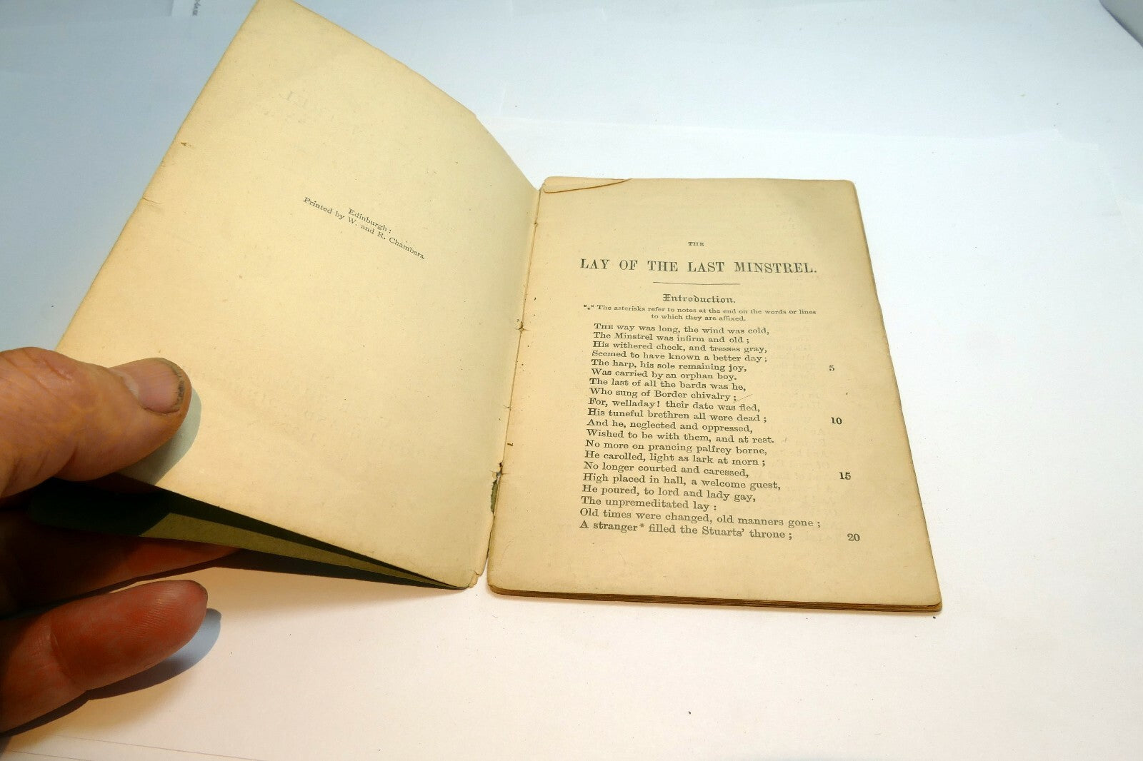 Scott's The Lay Of The Last Minstrel Walter Scott  1883 Chambers London