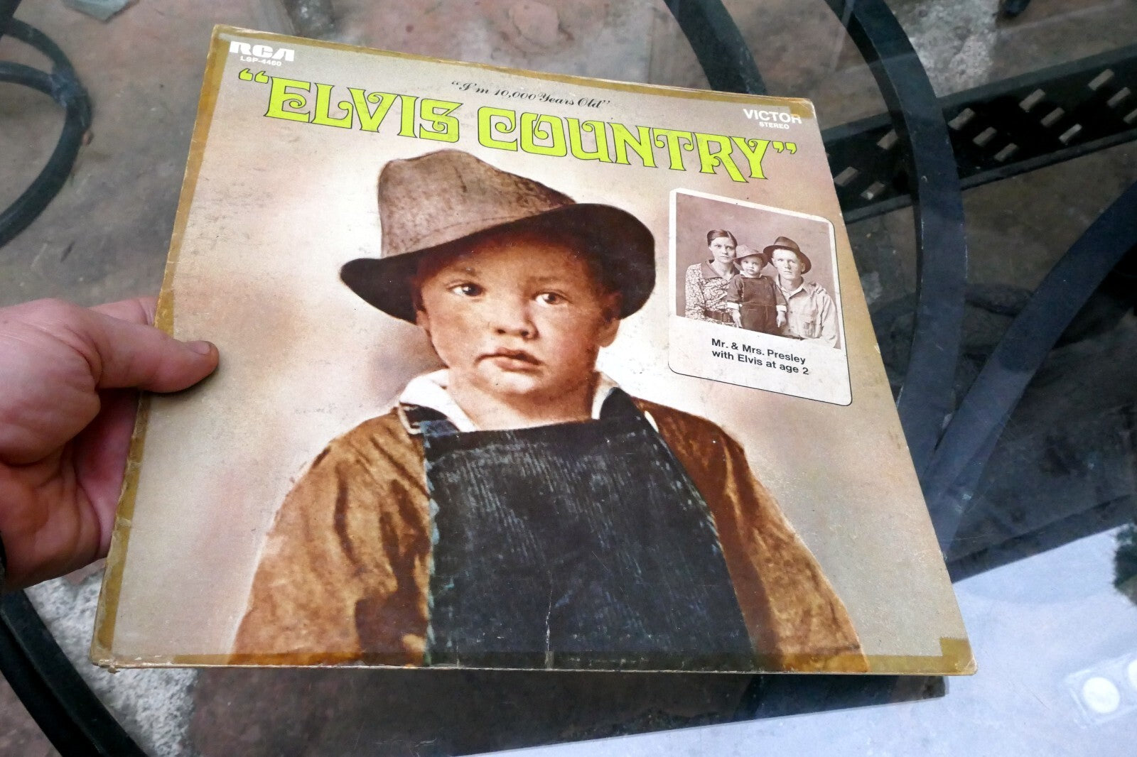1971 Elvis Presley Elvis Country LSP-4460 - ALBUM ART COVER ONLY