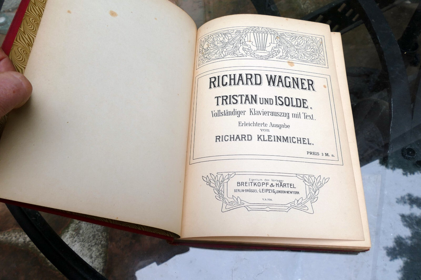 Wagner Tristan und Isolde Kleinmichel  sheet music Leipzig VA 524 1900's