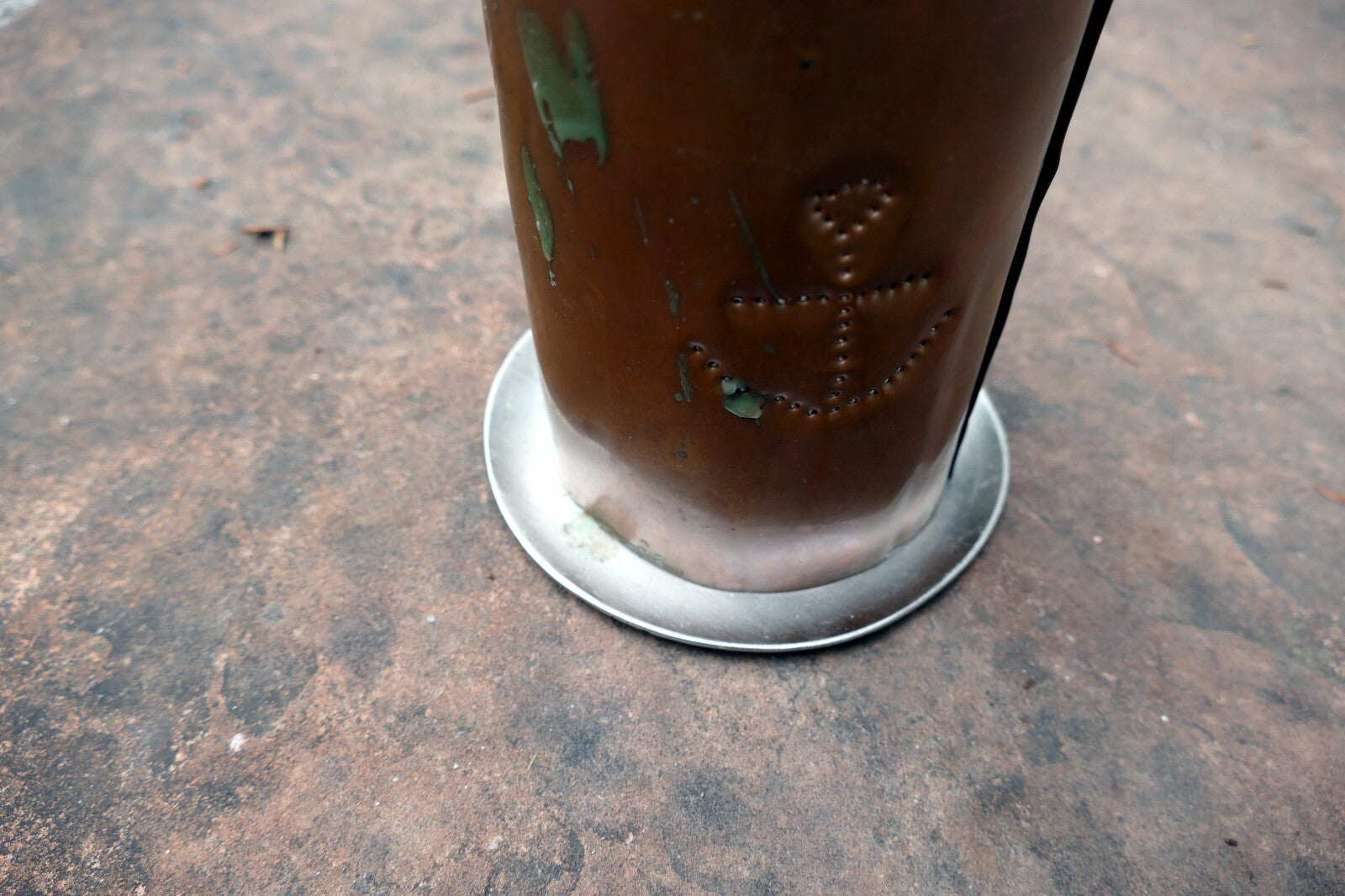 Bronze metal Cover Incense Burning Burner vintage Home made with stars eye moon