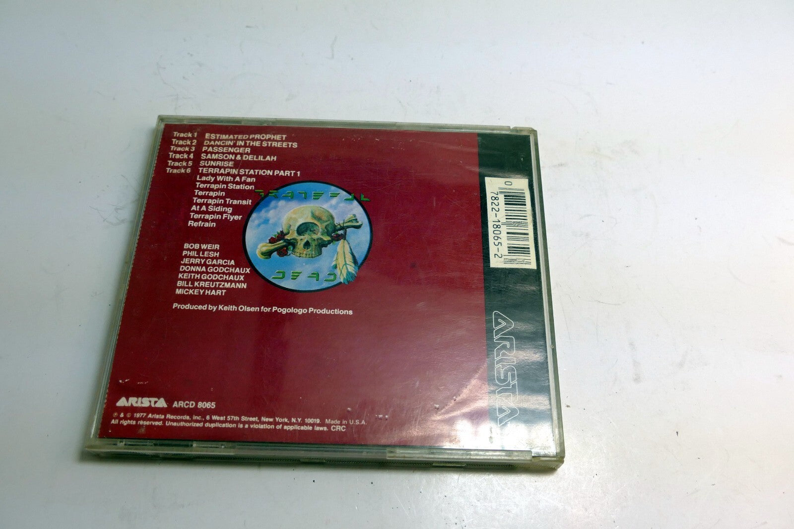 Cover art only Grateful Dead Terrapin Station ARCD 8065 Arista  (NO CD included)
