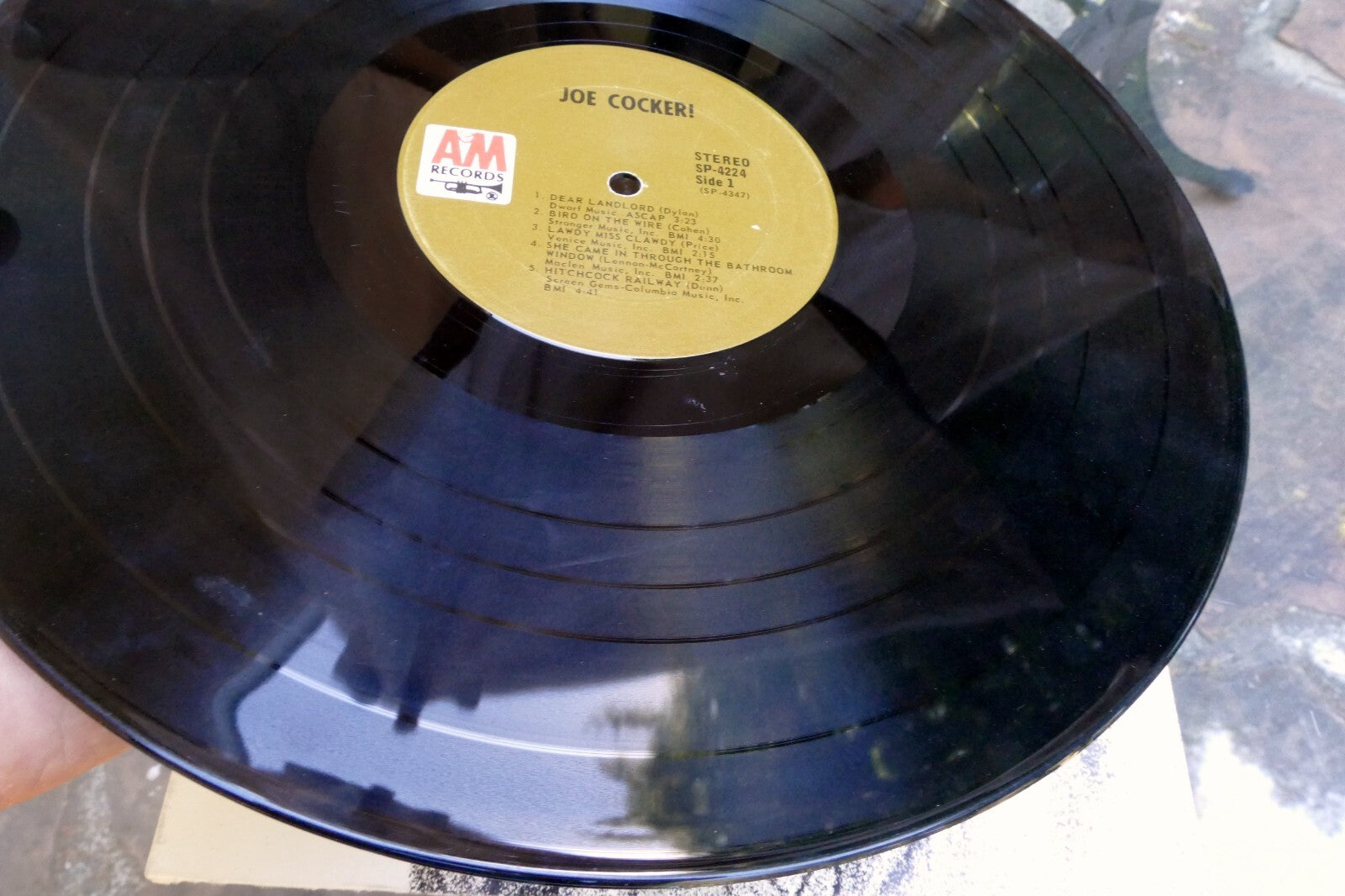 Joe Cocker Self Titled Record 33 RPM LP SP 4224 A&M 1969 VG