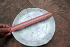 Hasui Sakura 11" Porcelain Round Serving Plate light white green pastel floral