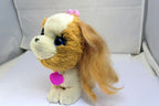 Hasbro Fur Real Friends Princess Brown White Dog  Barks Pull Girl