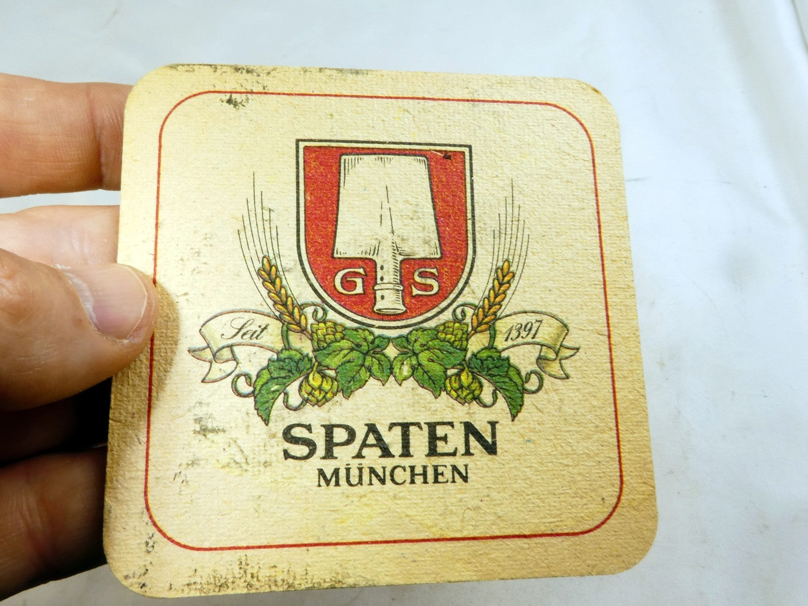 Spaten Munchen vintage Bar Coaster Beer lot 2