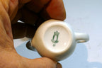 German Schonwald Miniature  3cm tall White Milk Creamer Pitcher Set Of two