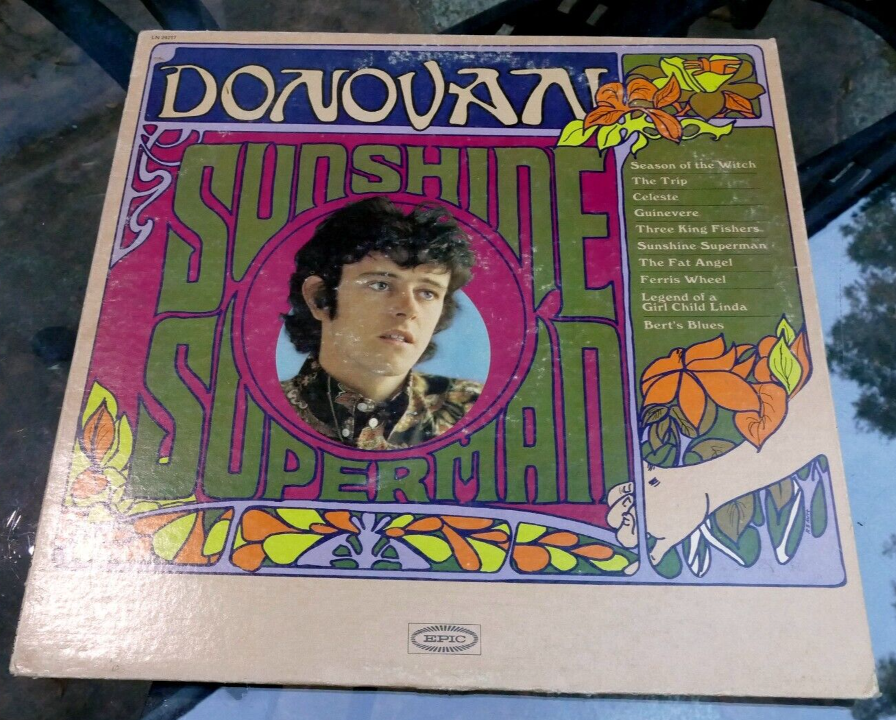 Donovan sunshine superman epic ln 24217 mono vinyl lp   poor condition