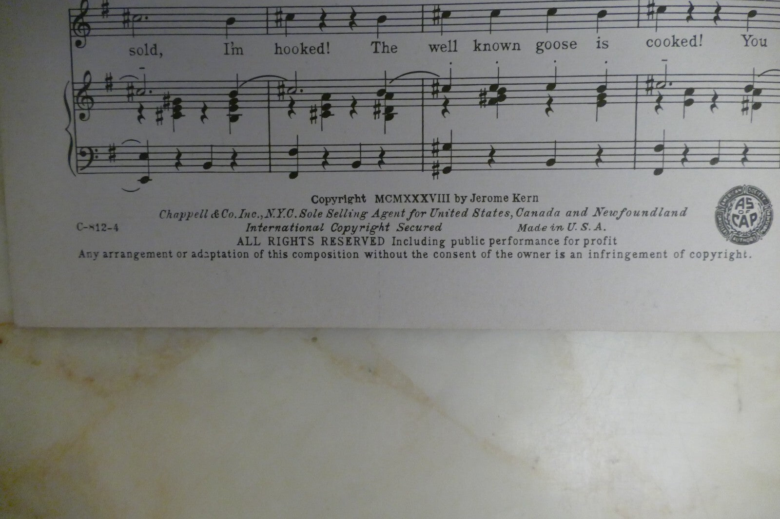 You Couldn't Be Cuter 1938 by Jerome Kern and Dorothy Fields from Joy of Living