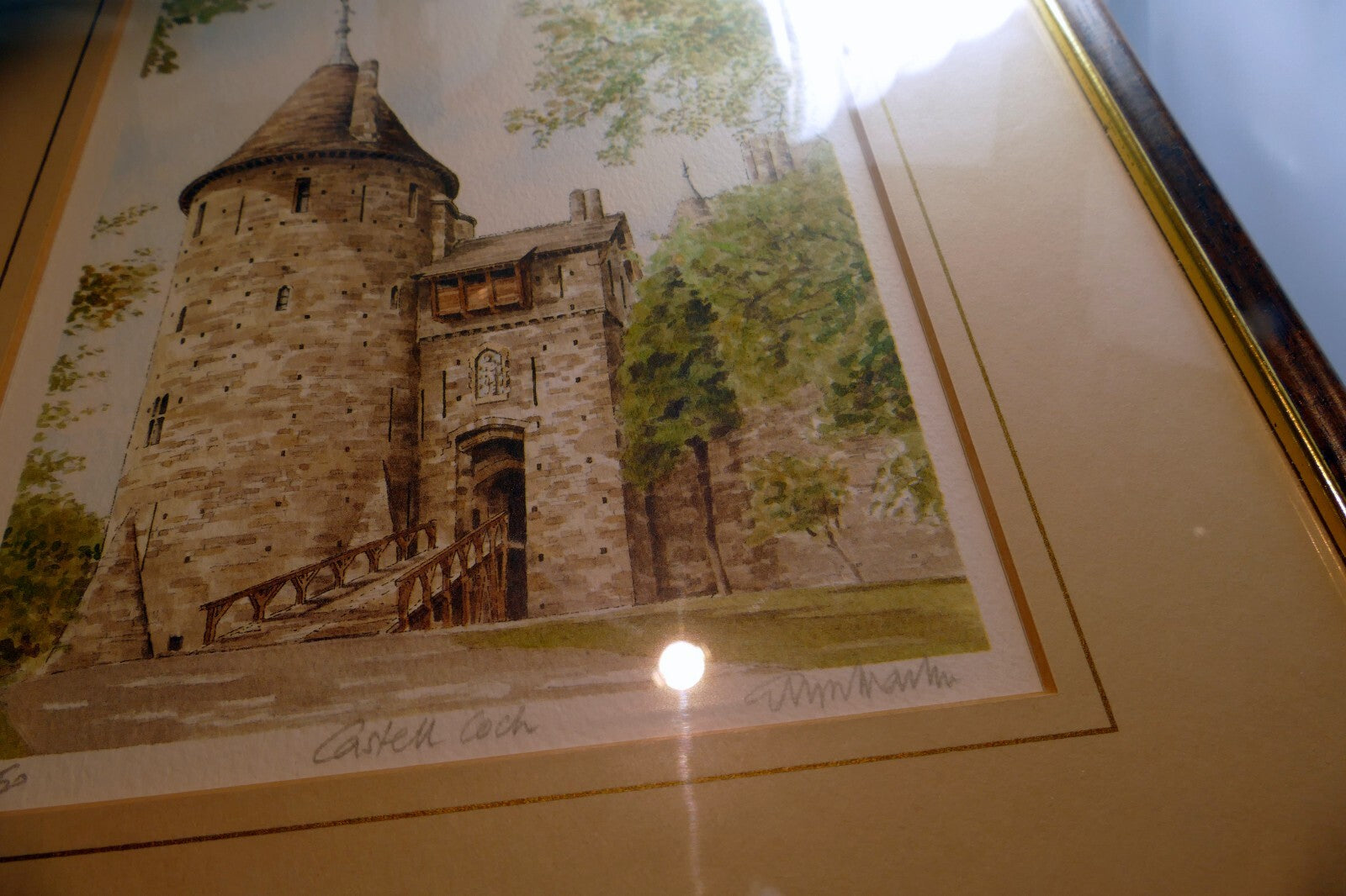 Glyn Martin Castell Coch Amersham Print Signed Numbered Framed