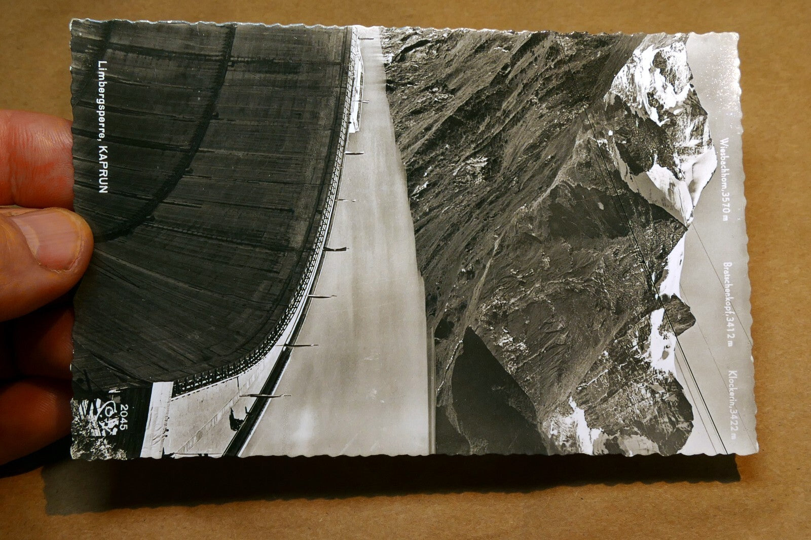 Limbergsperre Kaprun Austria landscape postcard 1930's - unposted