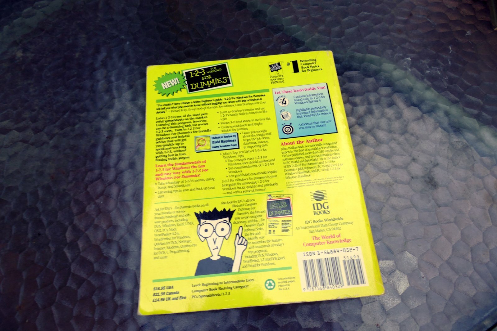 1-2-3 for Windows 5 for Dummies by John Walkenbach computer book for beginners