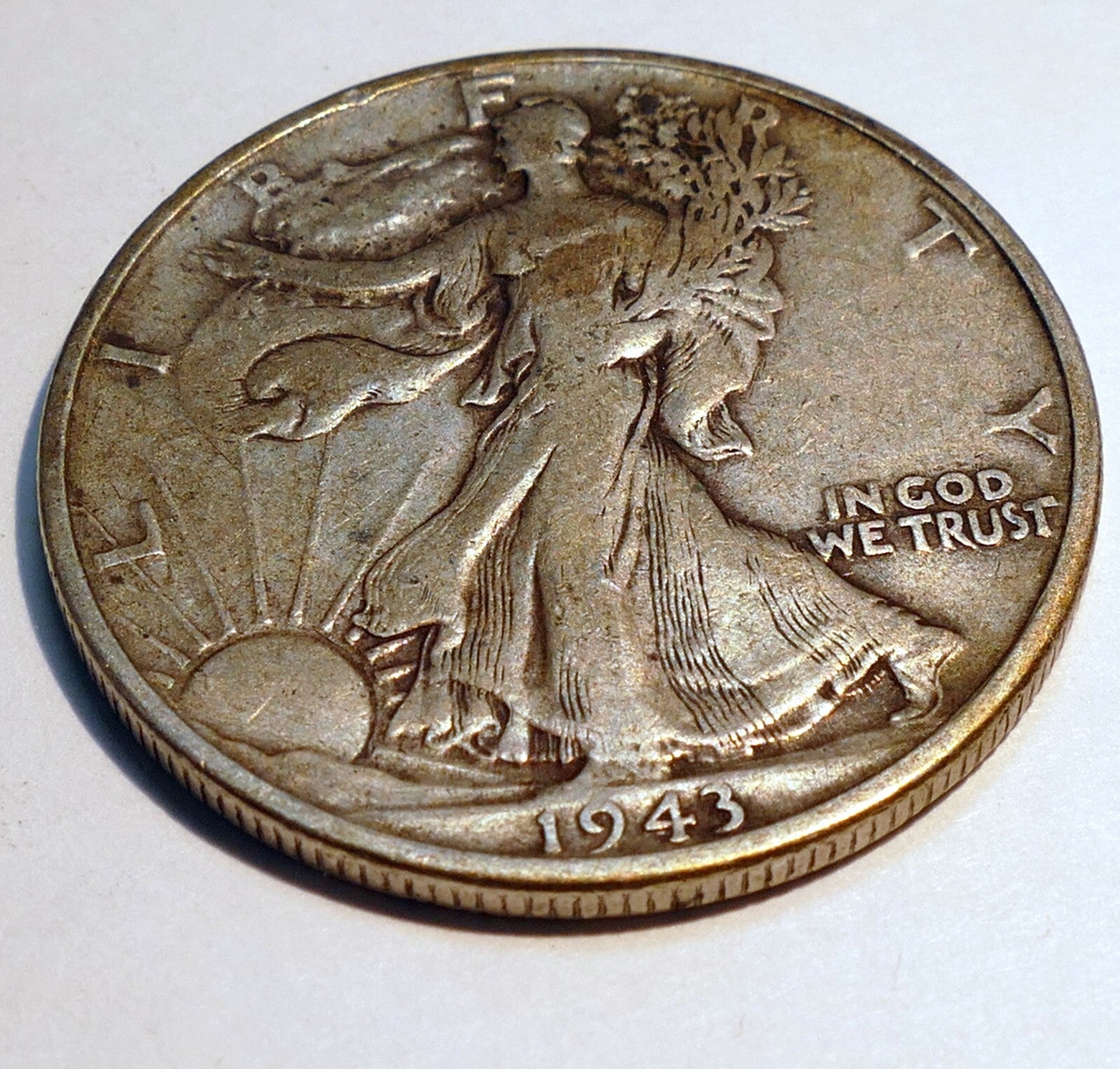 1943 walking liberty silver half dollar coin