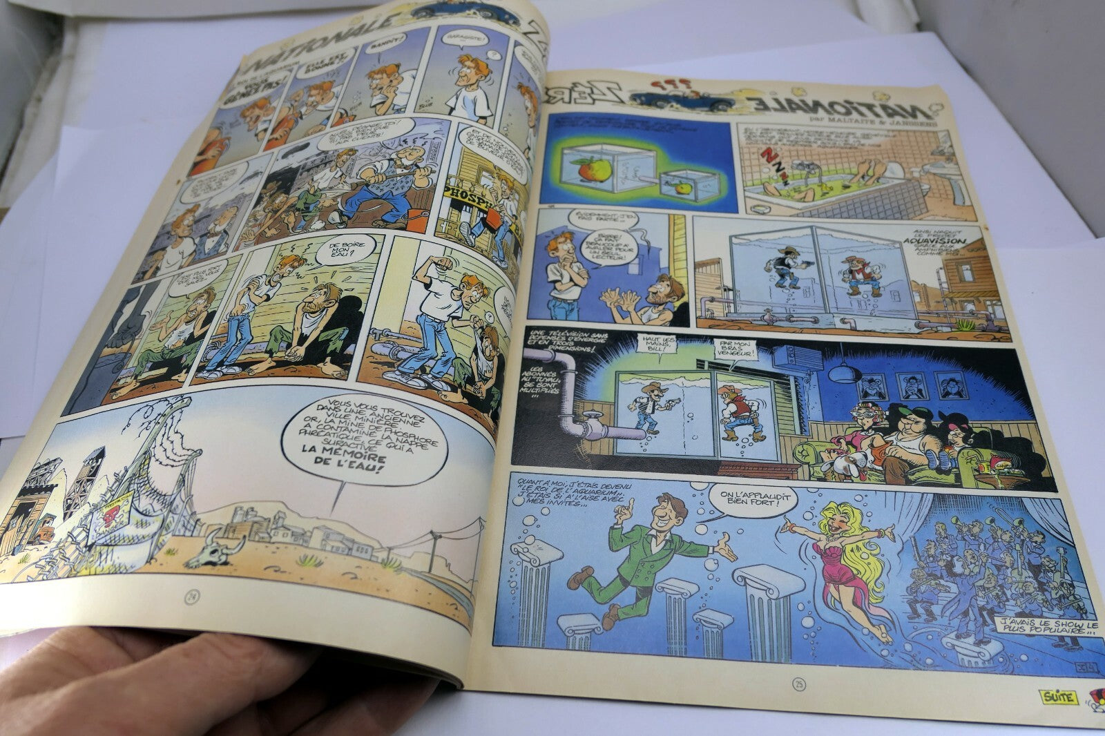 Spirou nº 2981 de 1995 tbe Les Femmes En Blanc Nationale Zero Comics French