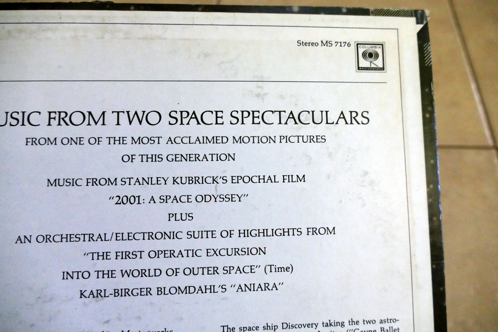 Ormandy/Bernstein ~ 2001 A Space Odyssey a 33⅓ Vinyl LP Recording NM MS 7176