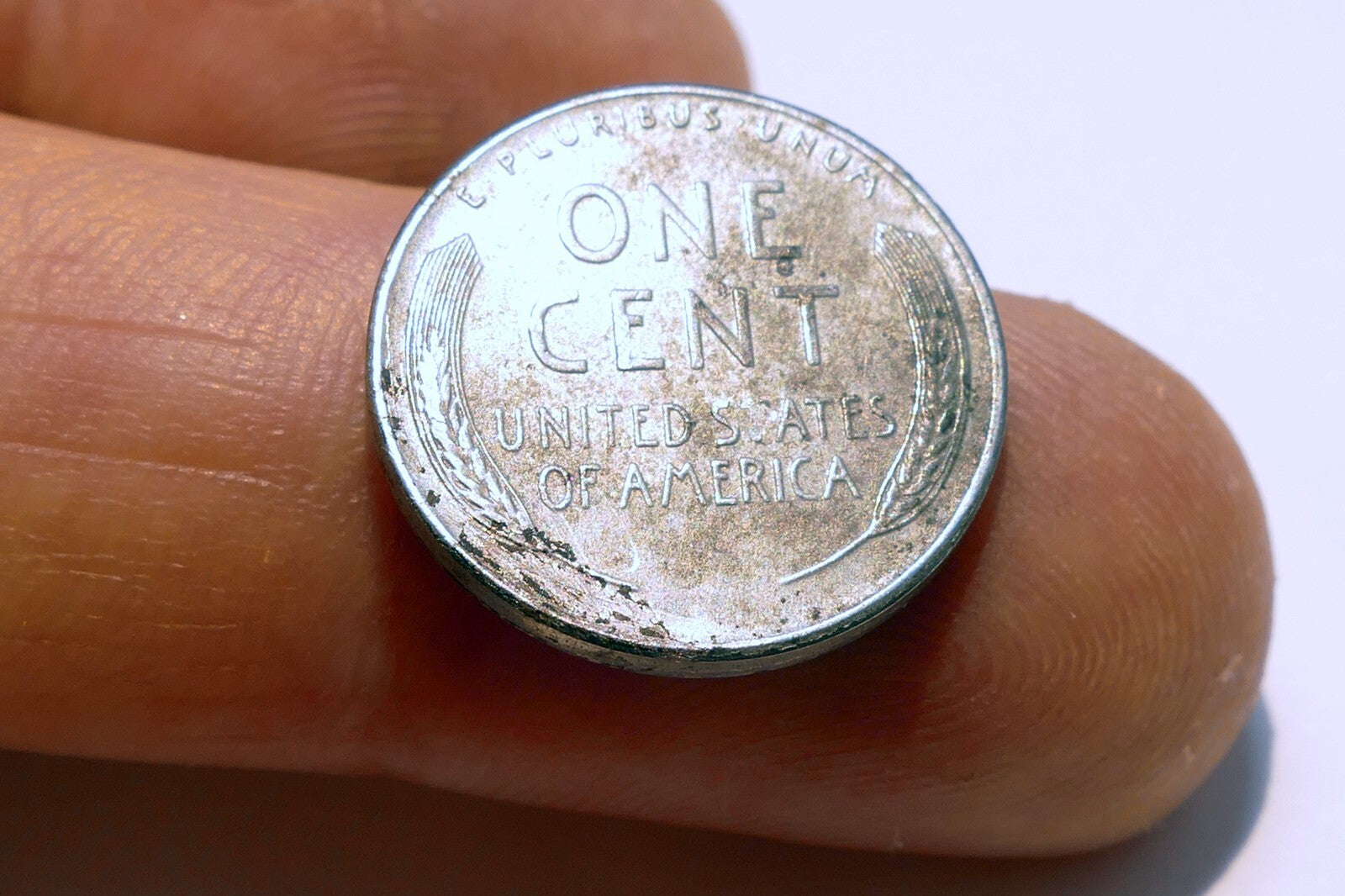 1943 Lincoln Cent 1c Steel Penny  coin