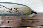 Heavy Hand Blown Multicolored Flat Modern Art Glass Vase Signed Mark Hines