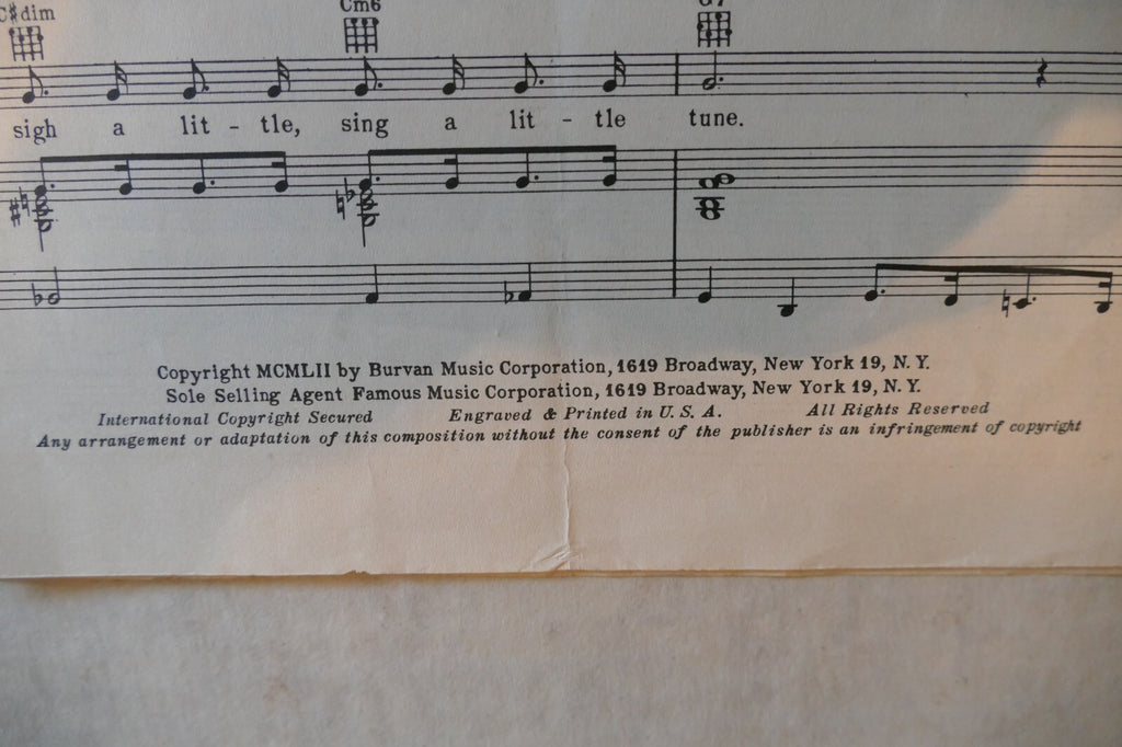 Zing A Little Zong, 1952, from "Just For You" musical by Leo Robin, Harry Warren