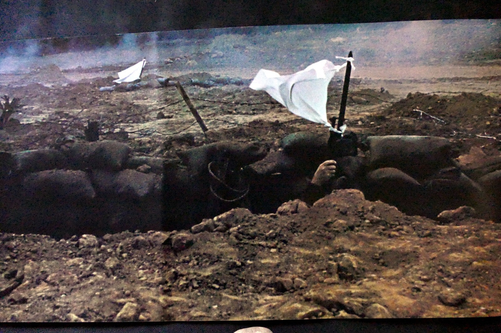 WWI Peace Poster reprint White flag solder surrender