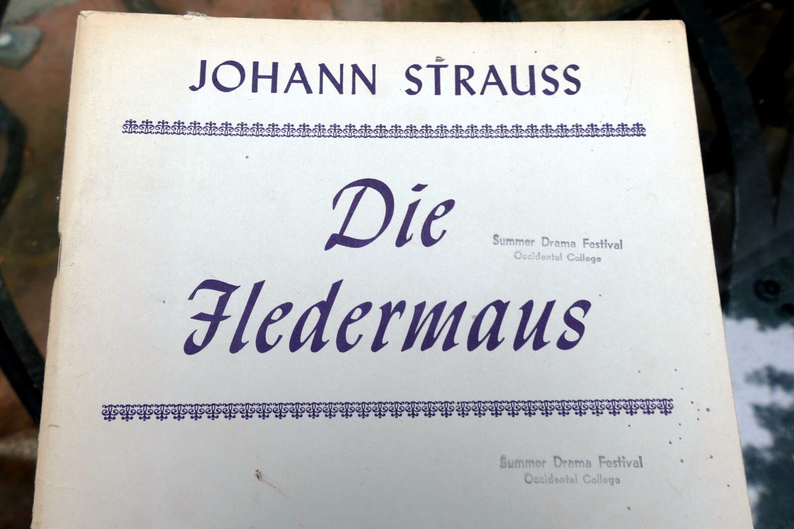 Johann strauss die fledermaus by thomas martin sheet music 1951 vocal chorus