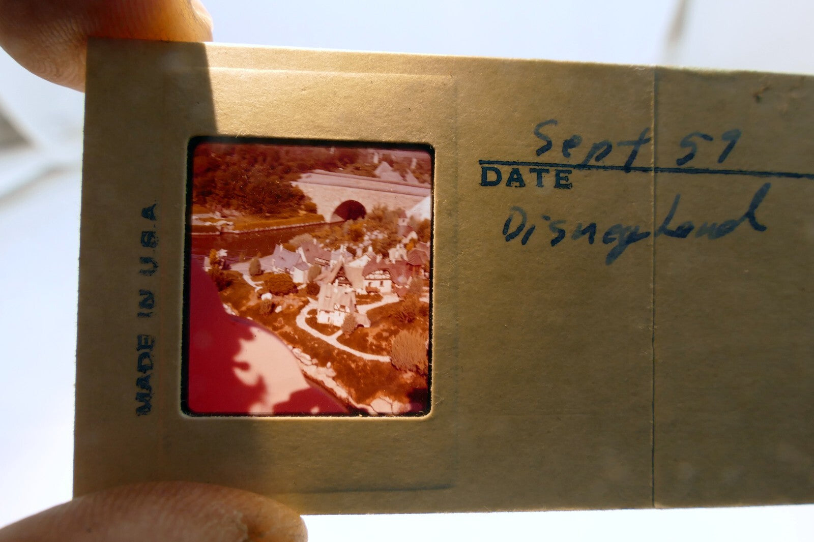 Stereo Realist Slide - Disneyland USA  - Sept 1959 Kodak Ektachrome color