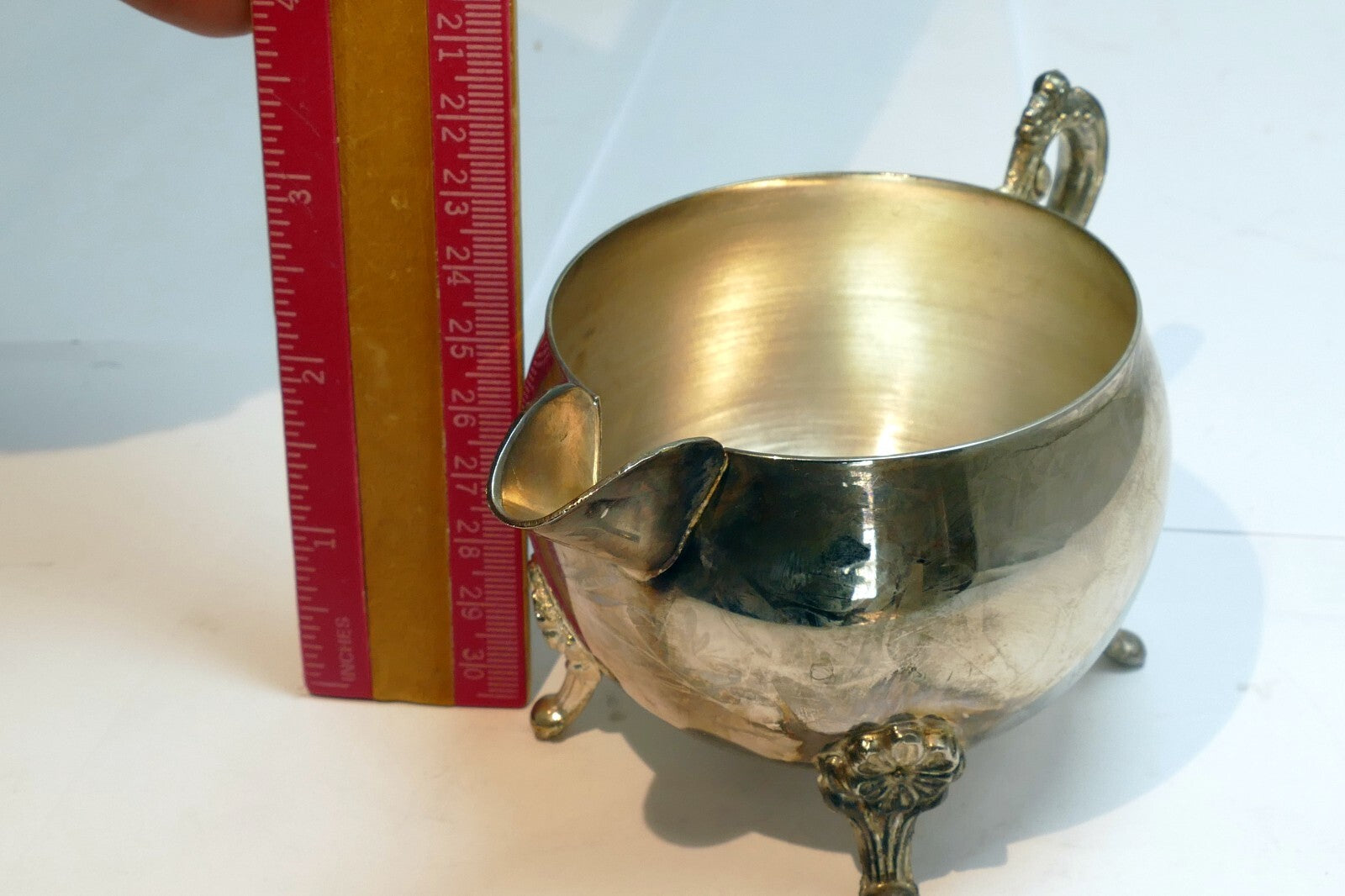 SILVER  PLATE  CREAMER  made in Indonesia