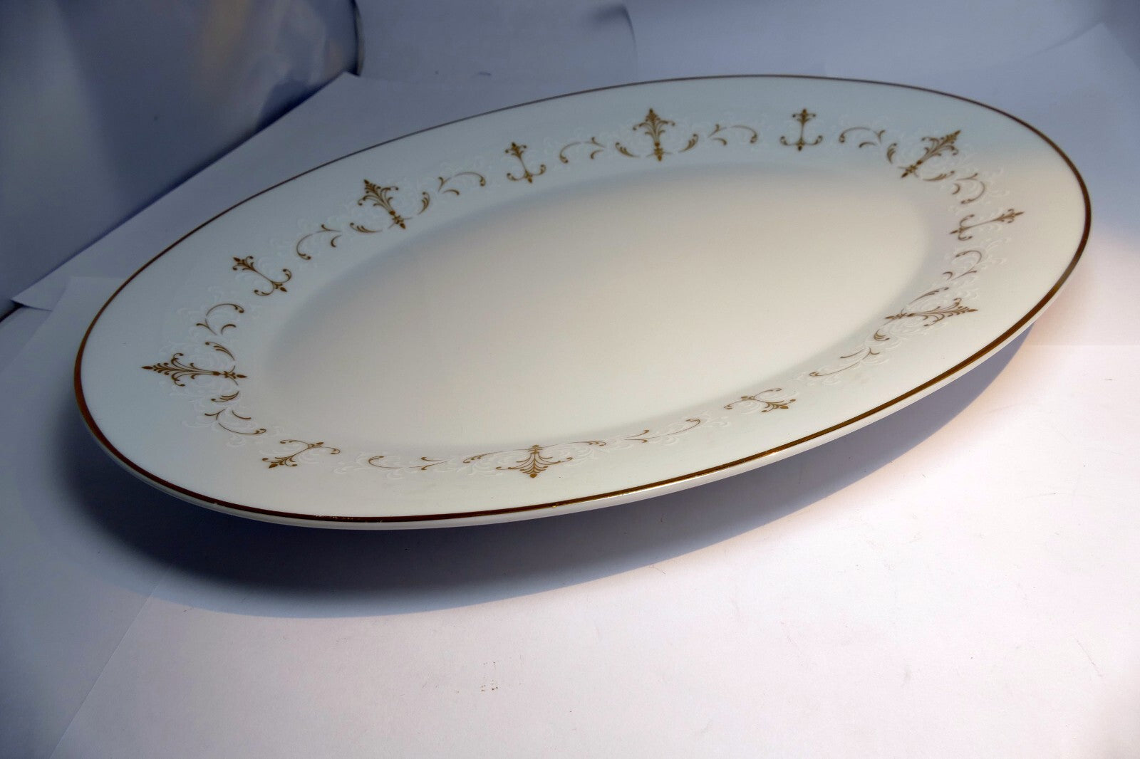 Noritake Courtney #6520 Platter Dinner Plate main dish Thanksgiving large 14"