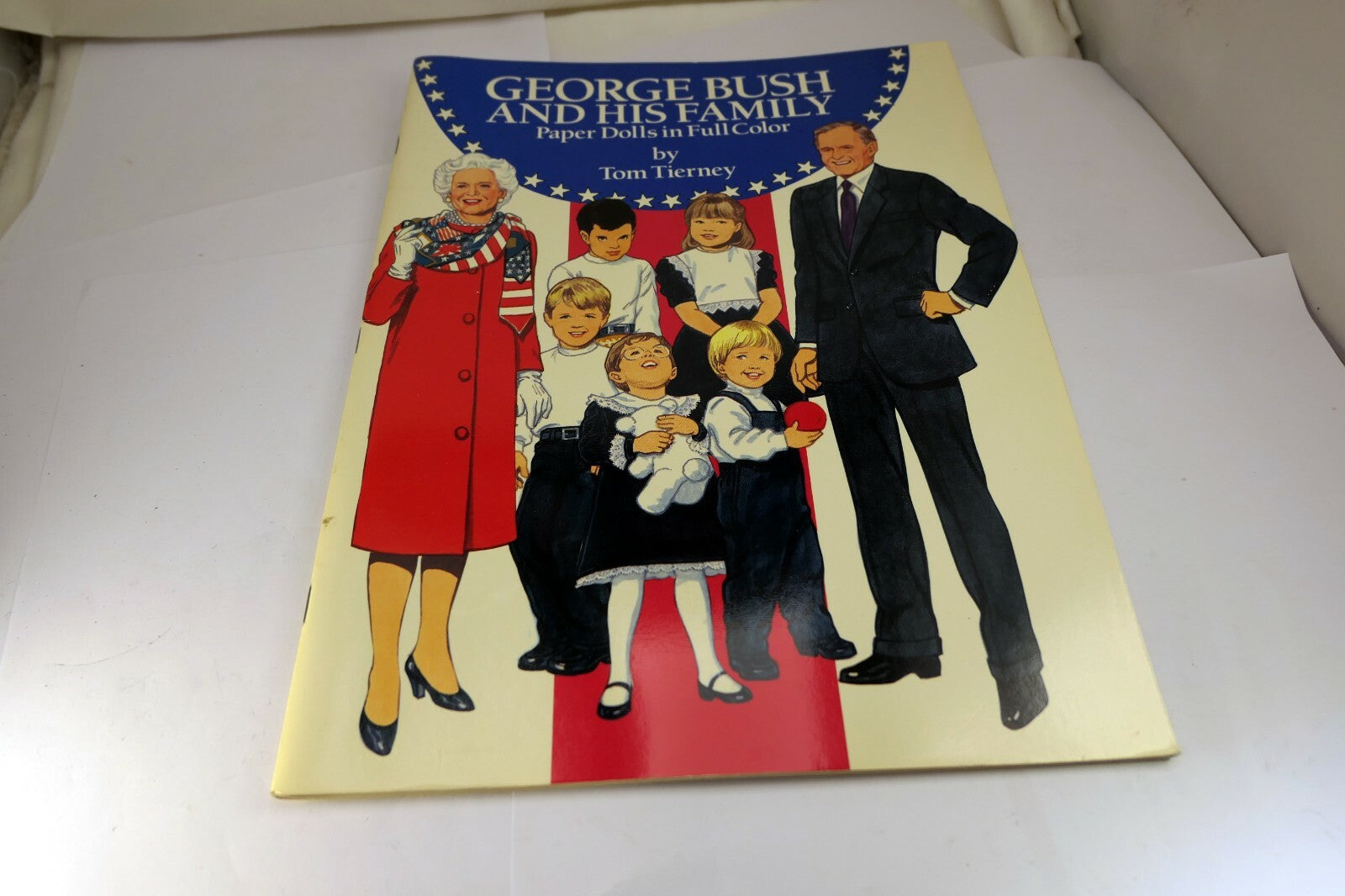 George H. Bush Senior and His Family Paper Dolls in Full Color by Tom Tierney