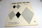 Shake Rattle and Roll Charles Calhoun  1954 Sheet Music Stone