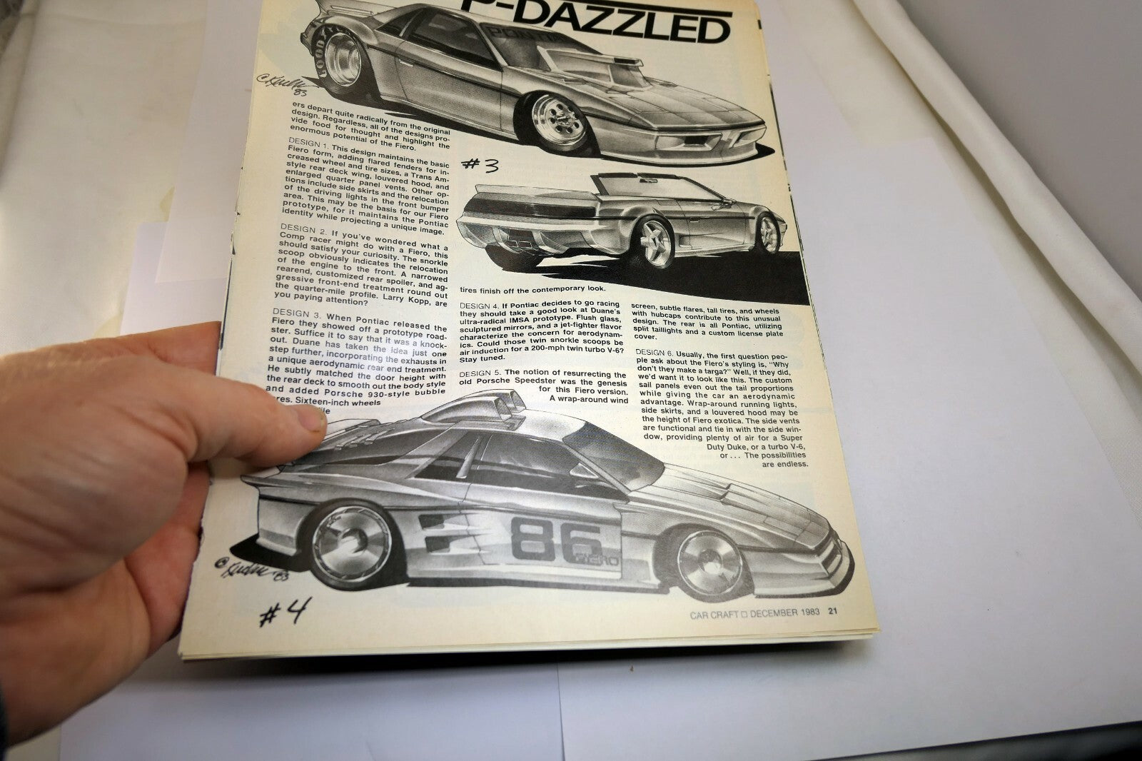 Pontiac Magazine clippings advertisement ad P-Dazzled Car Craft 1983