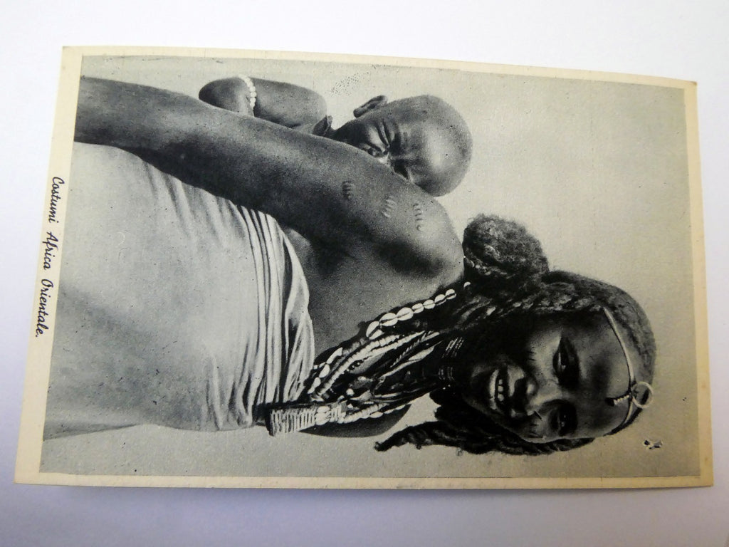 Post Card Cartolina Postale Costumi Africa Orientale unused Unposted 1900's