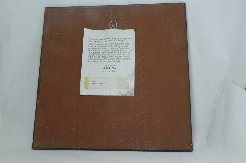 RC Gorman Tile A.R.T Co. "109 Navajo Turquoise" Wall Handing ceramic plate USA
