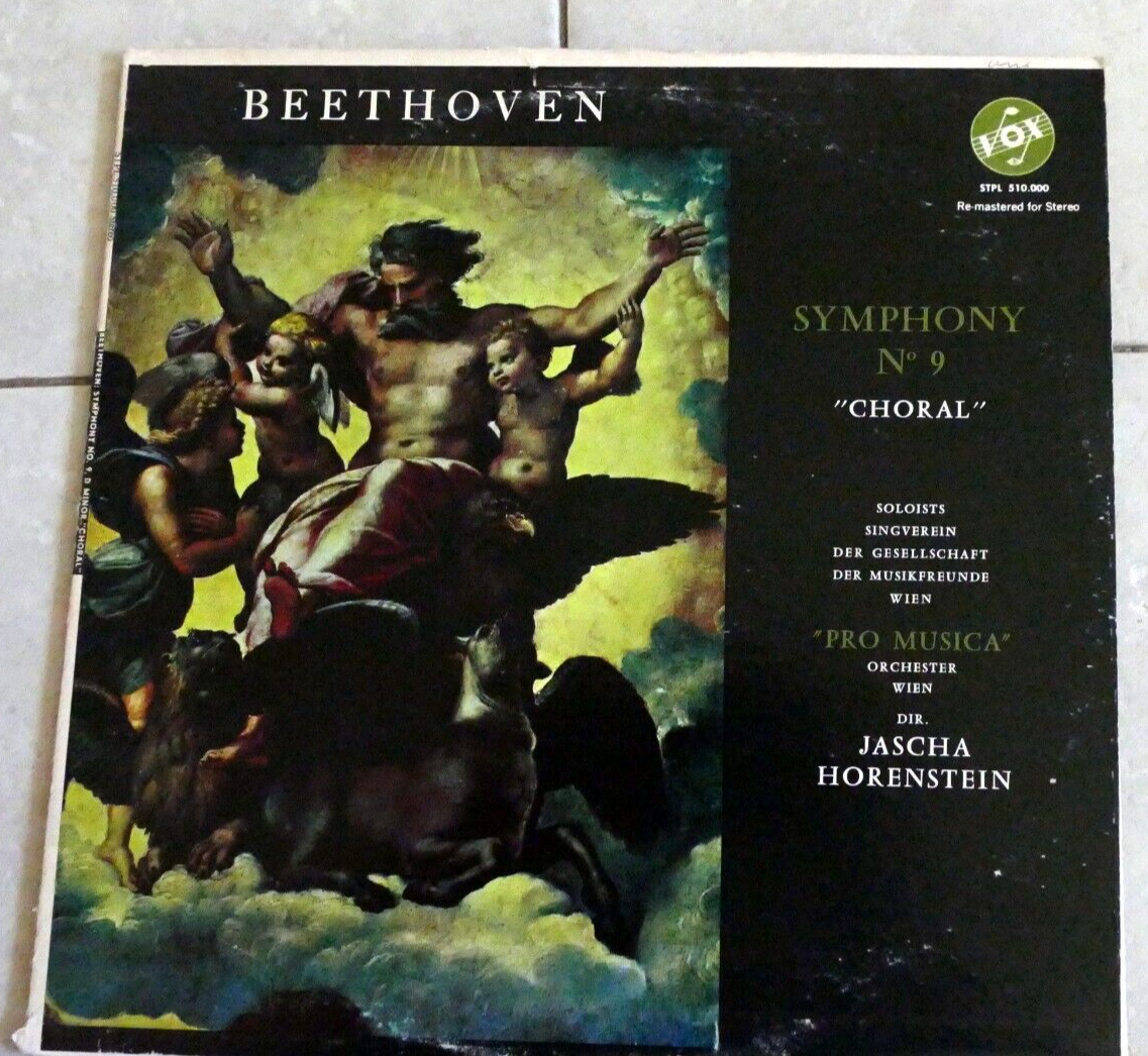 Beethoven symphony no.9 "choral" jascha horenstein vinyl lp vox stpl 510.000 vienna 73