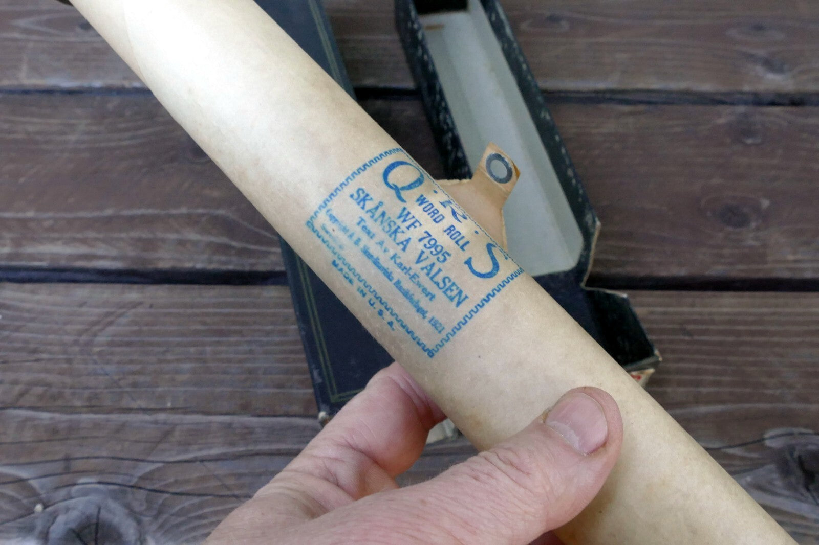 QRS Word Piano Roll WF7995 Skanska Valsen Karl-Ewert-Keller Christenson
