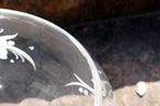 Glass Bowl Glass Bowl Globe 6" Floral Design European Collection