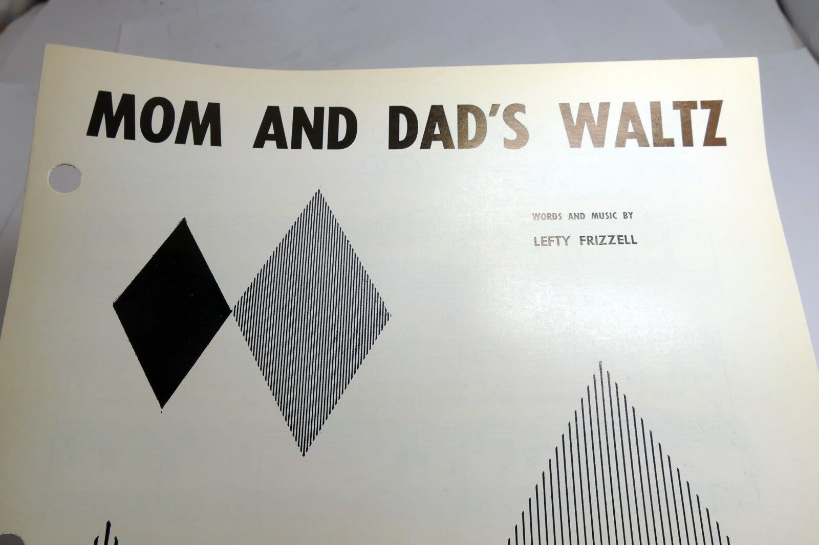 Mom and dad's waltz 1951 sheet music