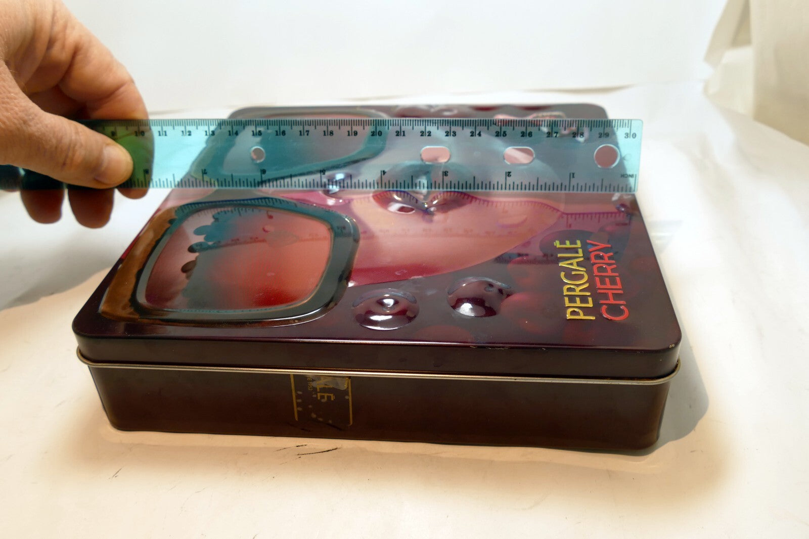 Pergale Cherry Metal Empty Tin/Container chocolate liquor candy