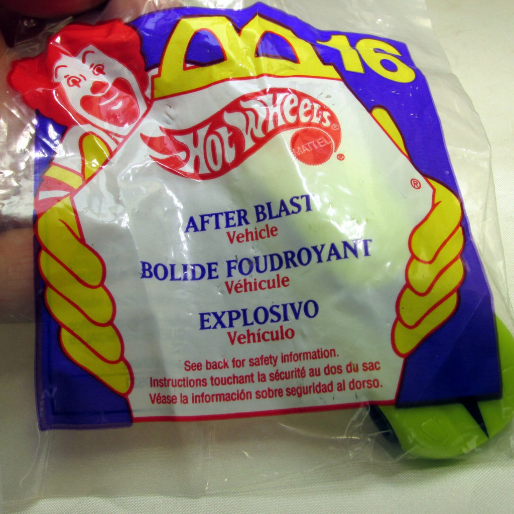 Mcdonald's hot wheels after blast mattel 1994 vehicle   new