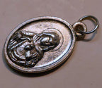 Sacred Heart Jesus w/ Mary Pendant Charm metal vintage