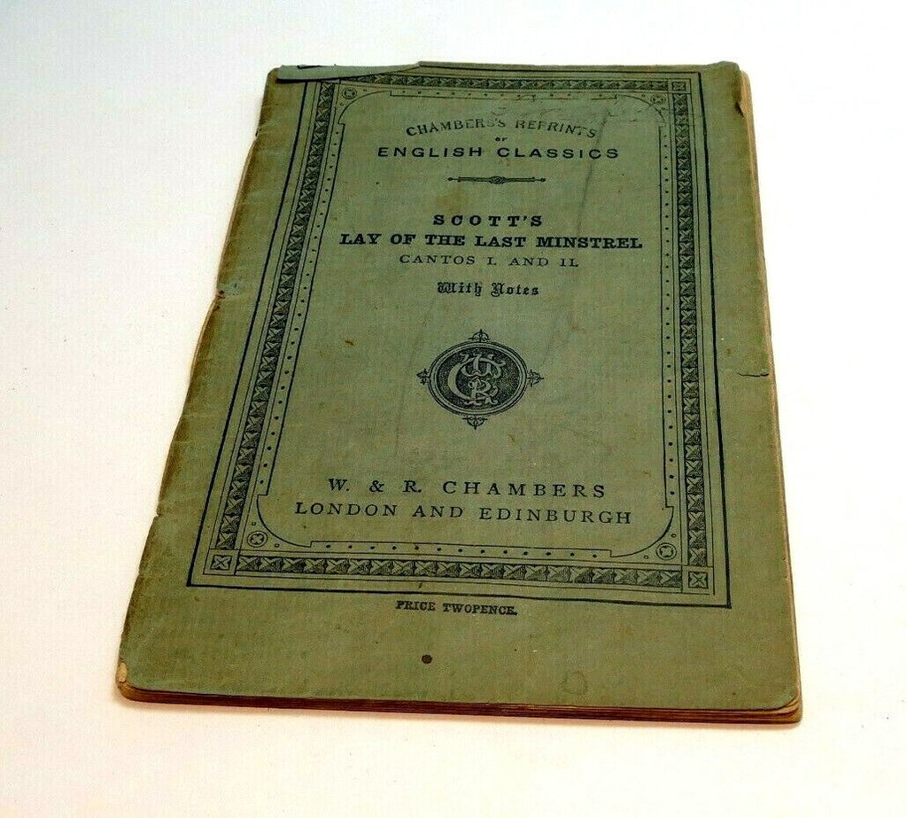 Scott's the lay of the last minstrel walter scott 1883 chambers london