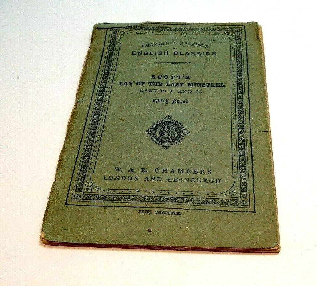 Scott's the lay of the last minstrel walter scott 1883 chambers london