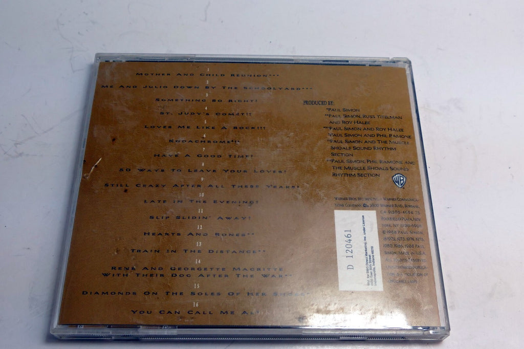 Cover art only Paul Simon Negotiations and Love Songs 1971-86 - (NO CD included)