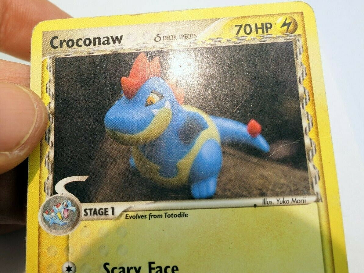 2016 pokemon card croconaw pocket monsters hp 70 stage 1 scary face