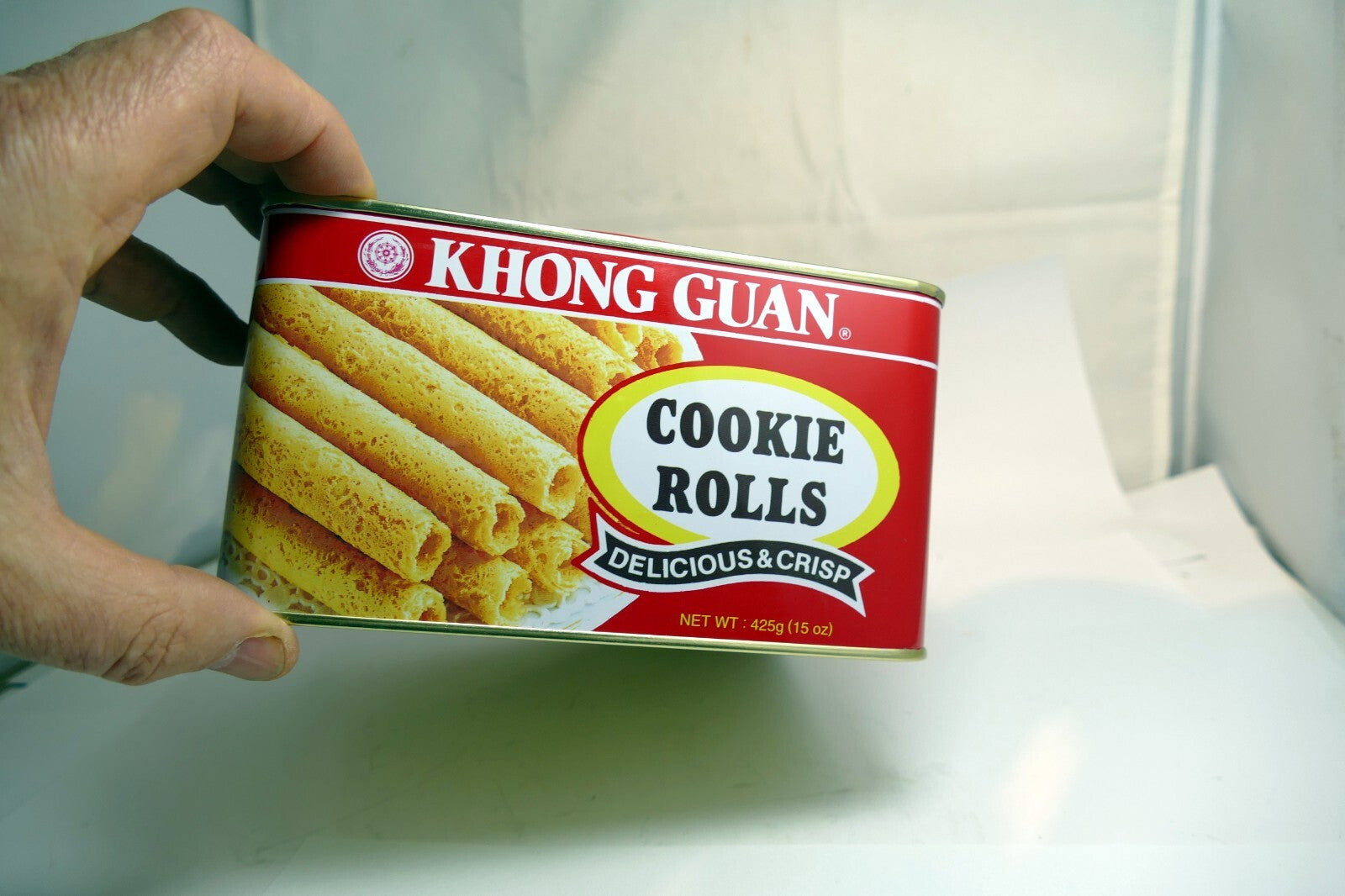 Khong Guan Tin Biscuit Assortment cookie Round Lid Square Large 7X7"