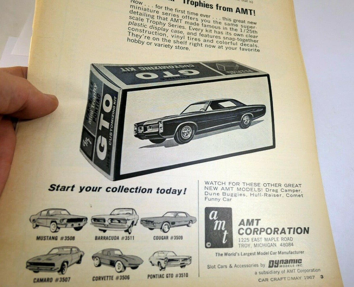 1967 gto pontiac amt mini trophies clippings advertisement ad