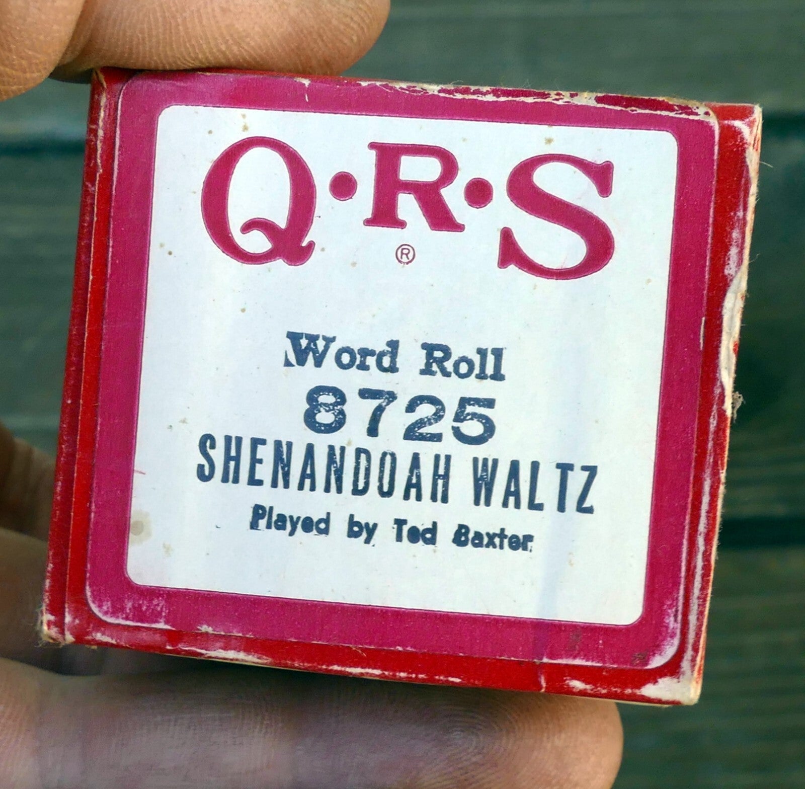 Qrs word roll 8725 shenandoah waltz piano