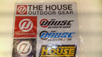 8x The House Outdoor Gear sticker decals Snow Board Ski Skate Camp Watersports