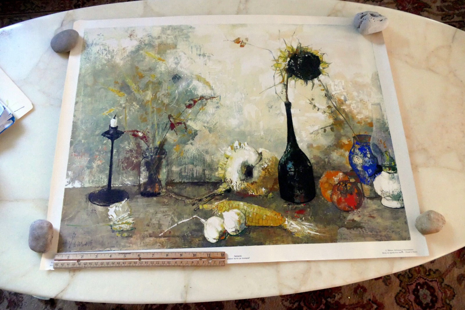 Jean Jansem Semerdjian Nature Morte au Tournesol poster by Daniel Jacomet