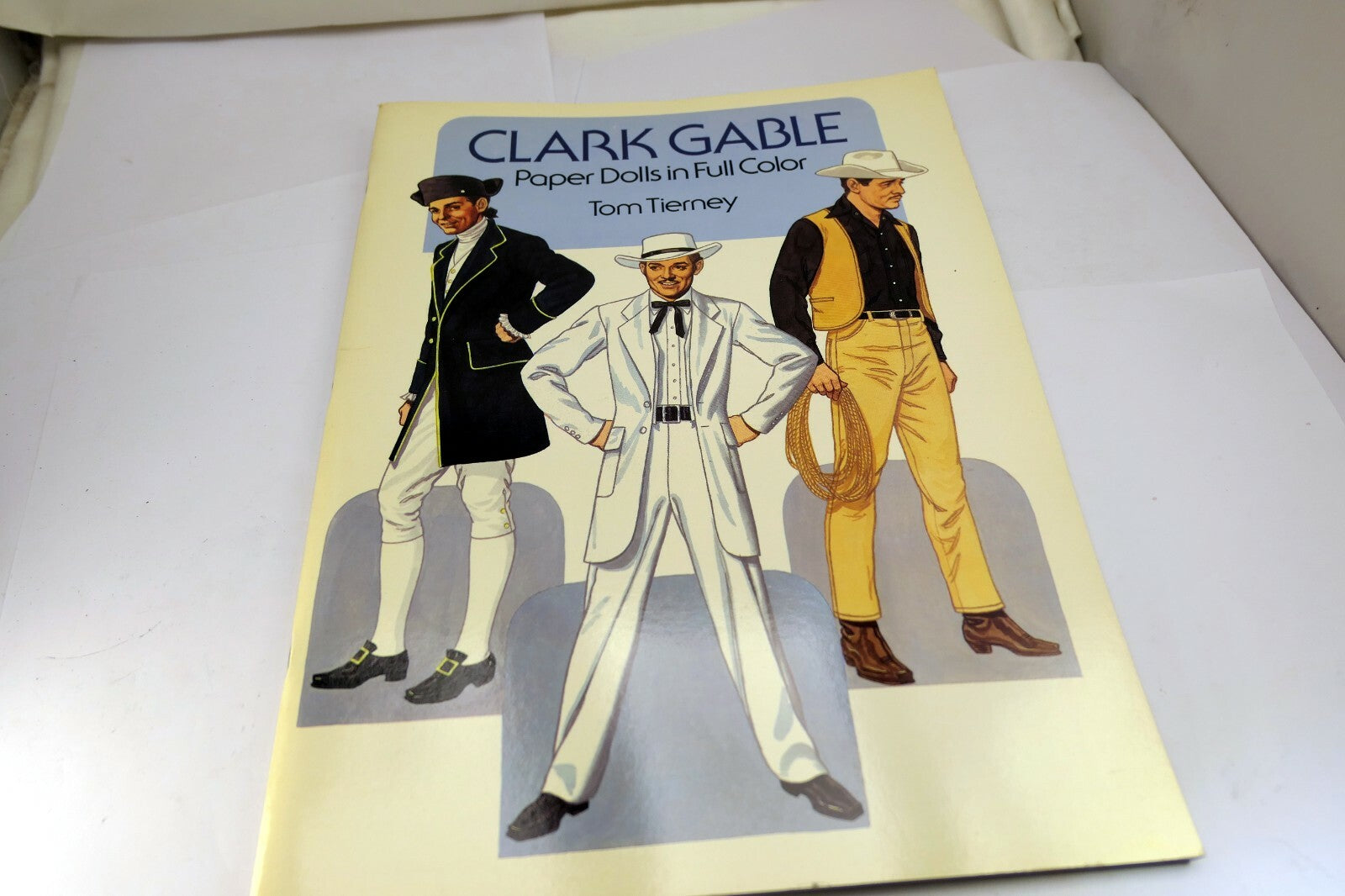 Clark Gable Paper Dolls in Full Color by Tom Tierney (1986, Paperback )