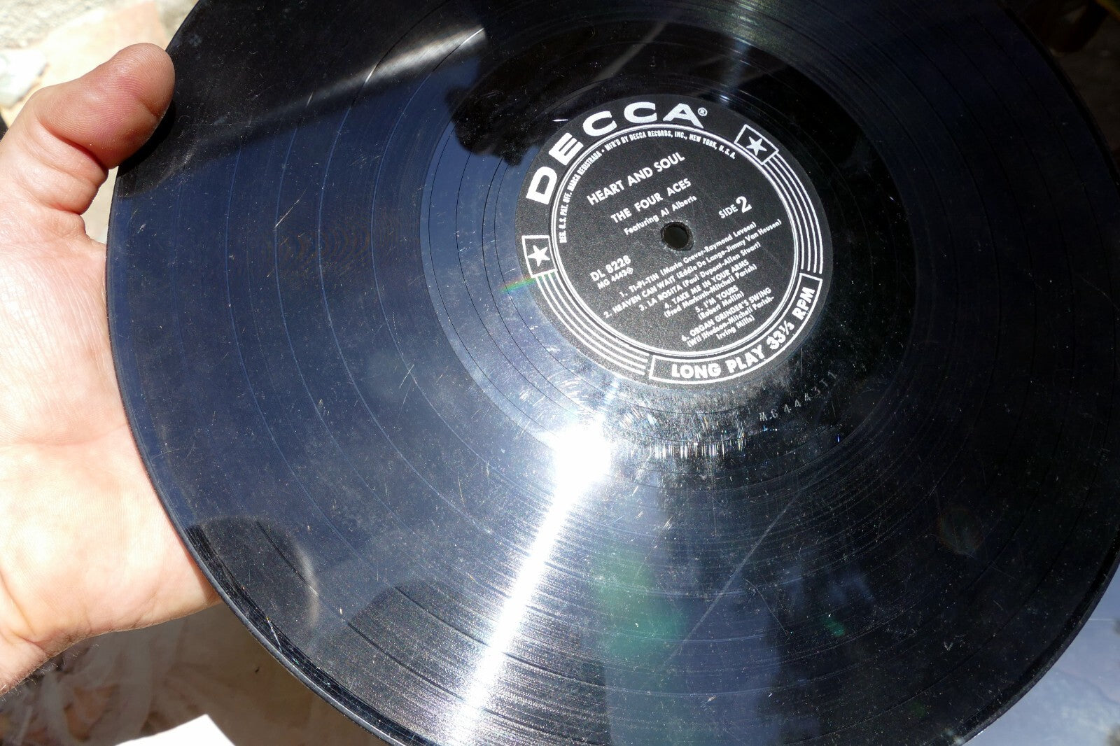 Four Aces Heart And Soul Record Album Vinyl LP DL 8228 Decca 1956