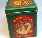Dickinson's double distilled witch hazel collectible tin rectangle 4"